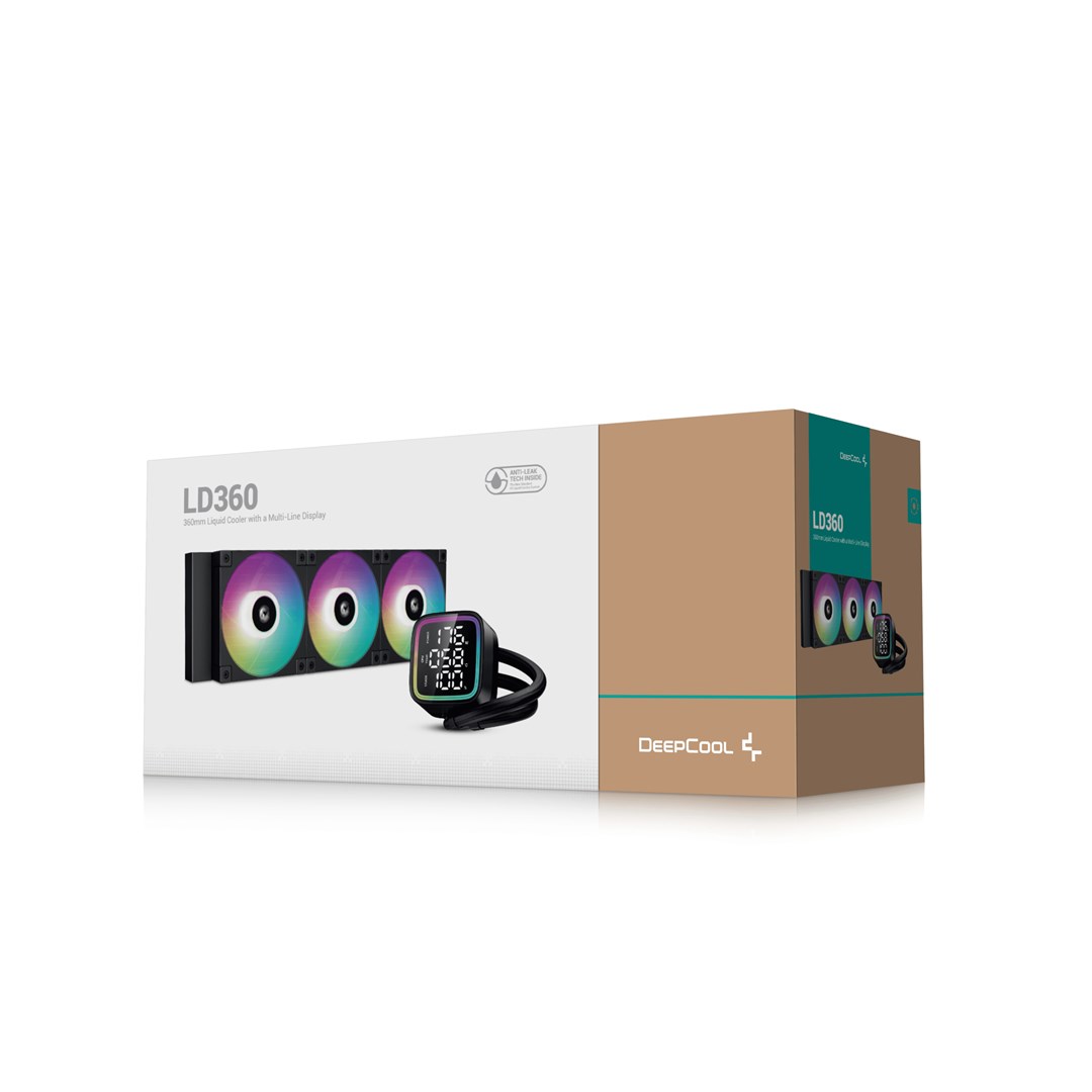 Ftohës për procesor DeepCool LD360 All-in-one, 12 cm, i zi