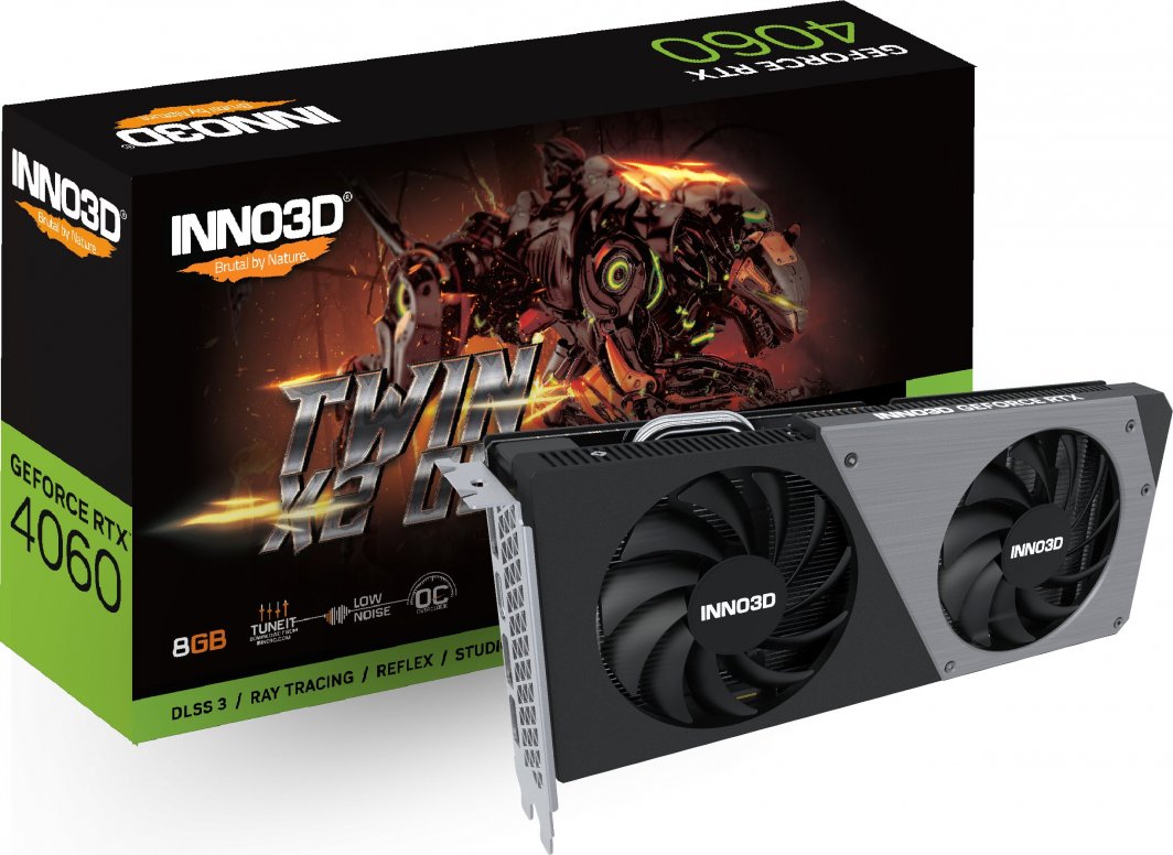 Kartelë grafike Inno3D GeForce RTX 4060 Twin X2 OC 8GB GDDR6