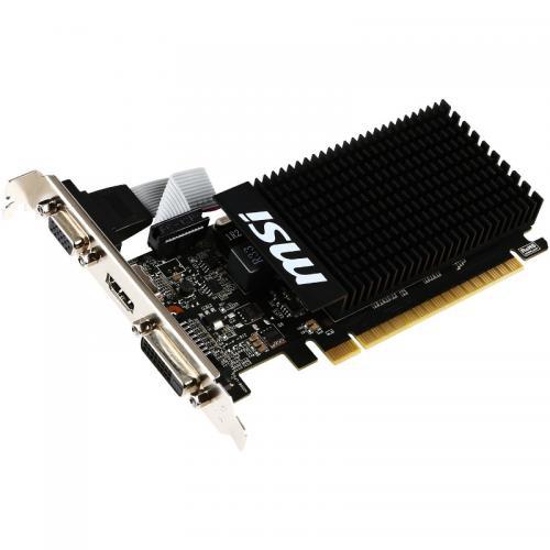 Kartë grafike MSI GeForce GT 710 2GD3H LP, 2GB DDR3, low profile, e zezë