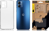 Kapak telefoni Tactical për Motorola Moto G14, TPU, transparent