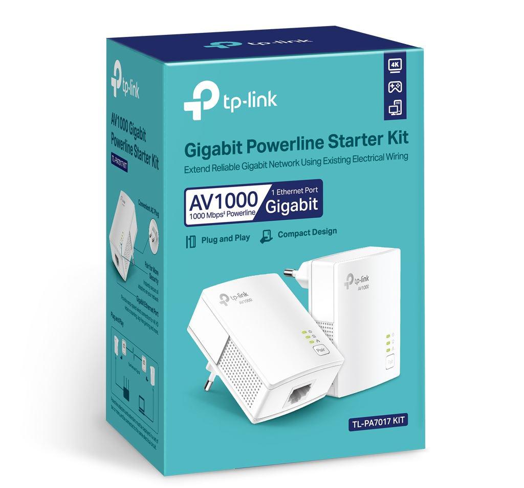 Adapter Powerline TP-Link TL-PA7017 KIT, 1000 Mb/s, Gigabit Ethernet, i bardhë 4