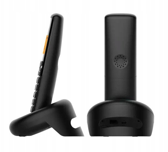 Telefoni fiks pa kabllo Alcatel E260 S Voice Duo, sekretari telefonike, bllokim thirrjesh reklamuese, i zi