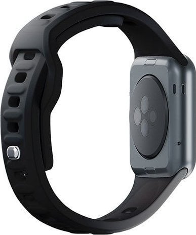 Rrip ore 3mk Silicone Watch Strap për Apple Watch, 38/40/41 mm, silikon, i zi