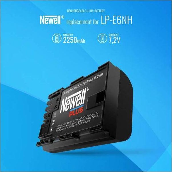 Bateri kamerë Newell Plus LP E6NH, për Canon EOS R5 R6