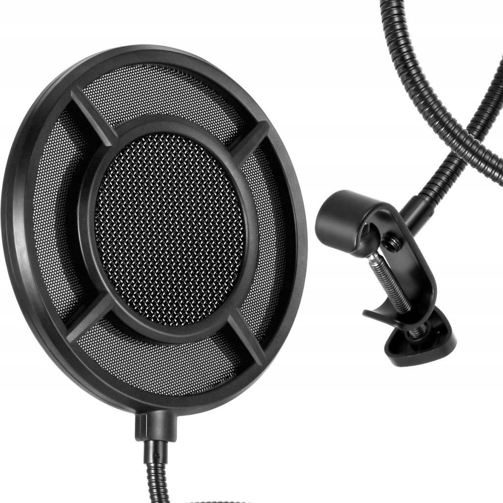 Filtër pop për mikrofon Thronmax P1, strukturë me dy shtresa, i zi