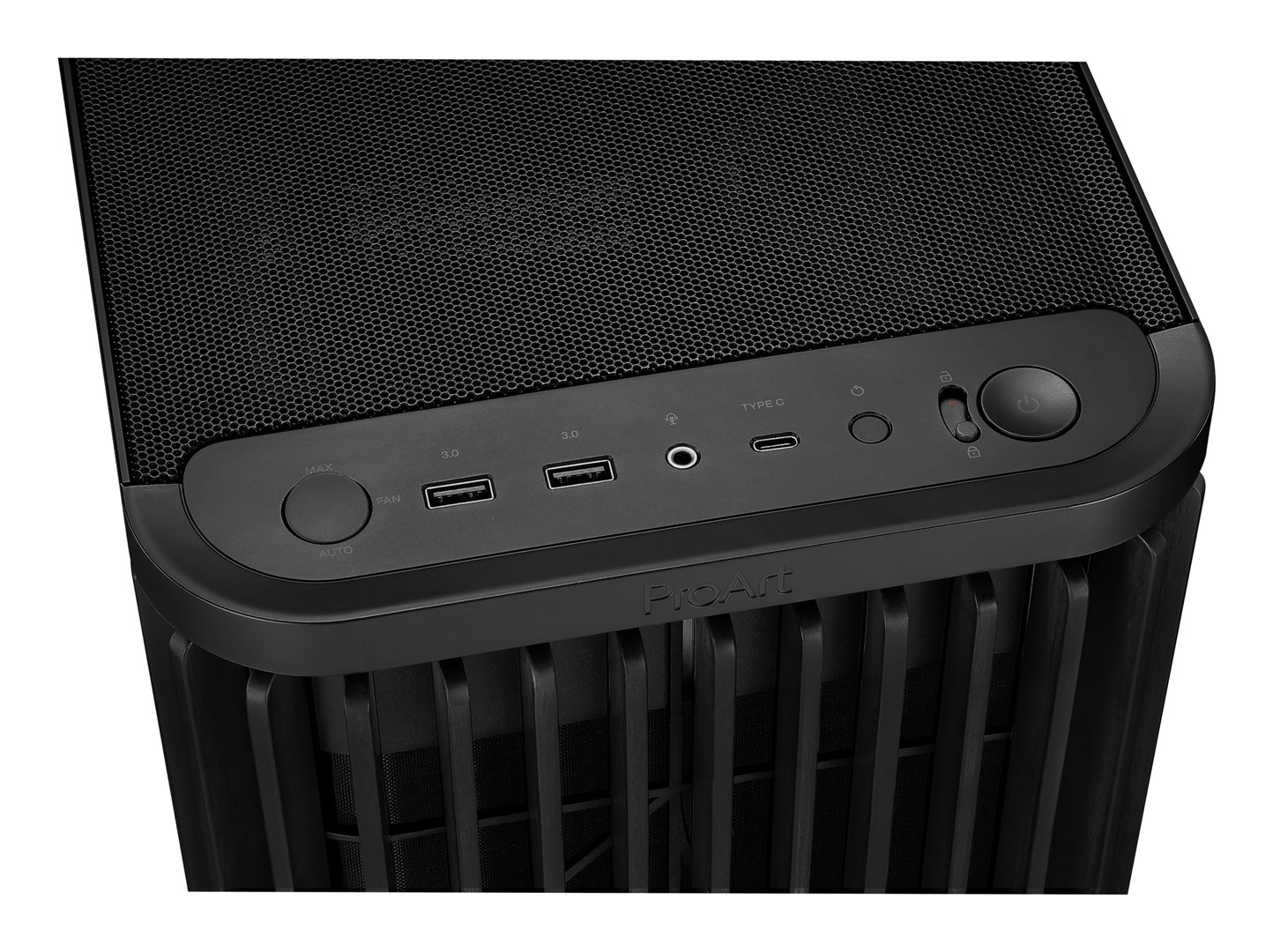 Kuti PC ASUS ProArt PA401 Wood Edition, Mid Tower, xham i temperuar, e zezë