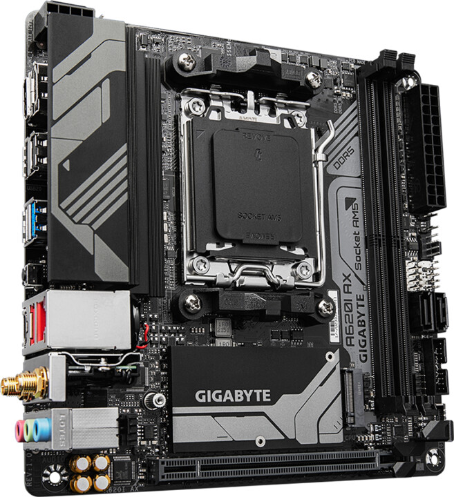 Pllakë amë GIGABYTE A620I AX, AM5, mITX