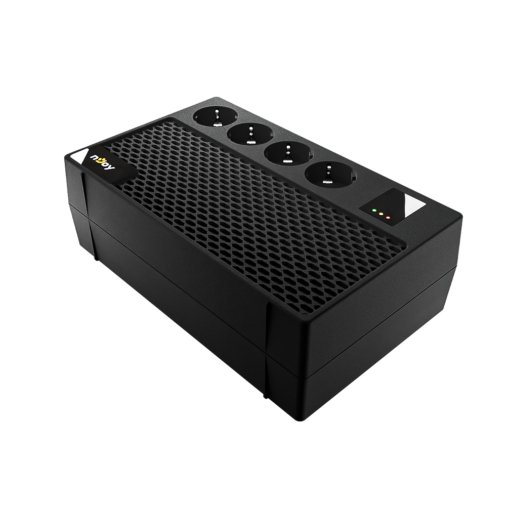 UPS nJoy Renton 650 Plus, 650VA, 4 dalje Schuko, karikim USB, i zi