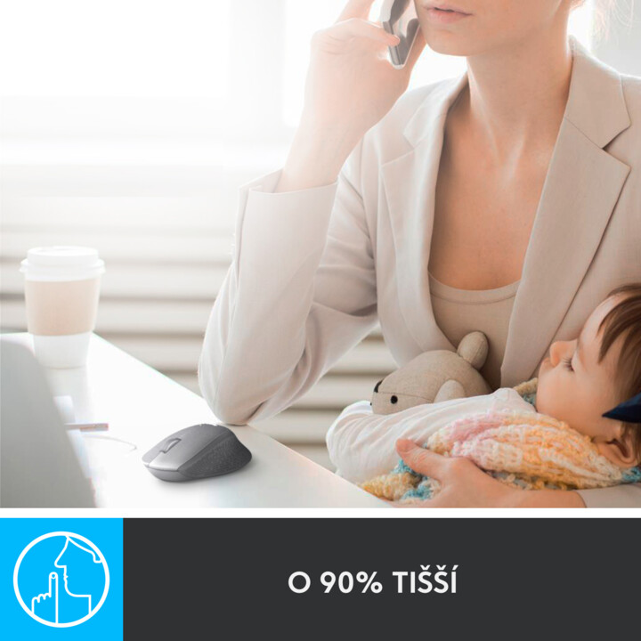 Maus pa kabllo Logitech M330, i kuq