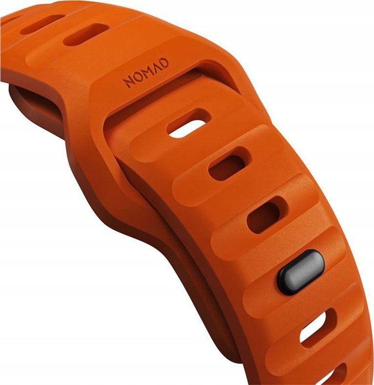 Rrip sportiv për Apple Watch, 46mm 49mm, silikon, portokalli