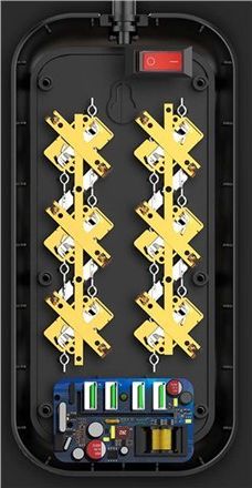 Kabllo vazhduese ColorWay CW-CHE64B, 6 dalje, kabllo 2 m, i zi