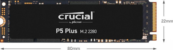 Disk SSD Crucial P5 Plus(CT1000P5PSSD8), 1 TB, M.2 2280, PCI-E x4 Gen4 NVMe, i zi