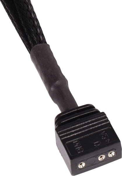 Kabllo zgjatëse Alphacool ARGB 3-pin në 3-pin, 60cm, e zezë