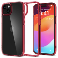 Mbështjellëse për iPhone 15 Plus Spigen Ultra Hybrid, e kuqe