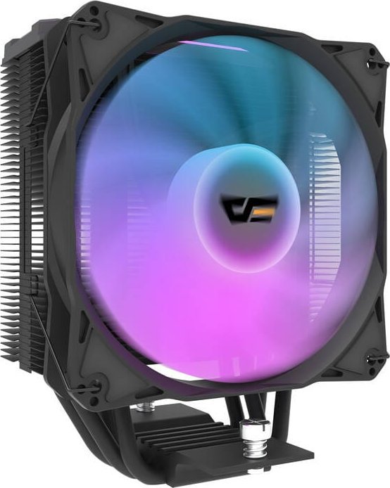 Ftohës procesori DarkFlash Z4 Pro Mist, 200W TDP, 120mm PWM ARGB, i zi, set 2 copë