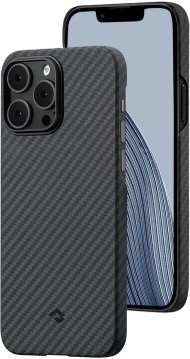 [OUTLET] Mbulesa mbrojtëse Pitaka MagEZ 3 1500D për Apple iPhone 14 Pro Max, e zezë/hiri