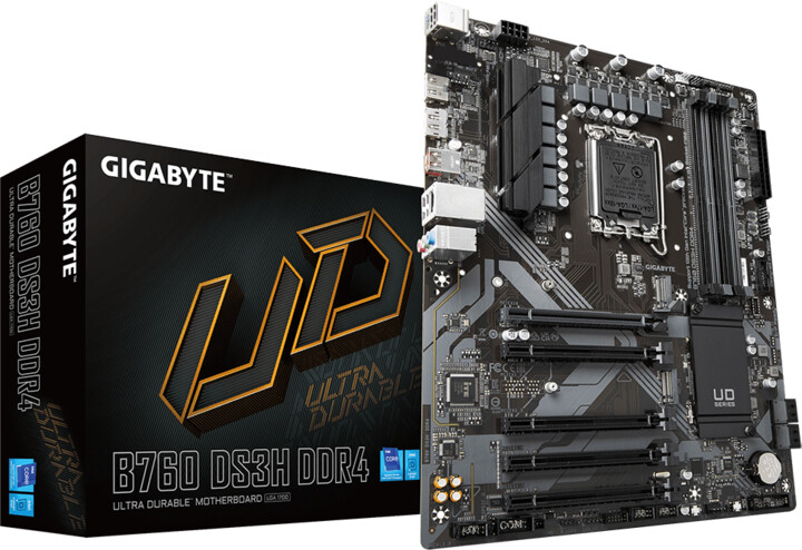 Pllakë amë GIGABYTE B760 DS3H DDR4 - Intel B760