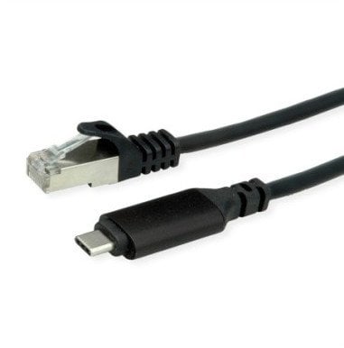 Konvertues USB C në Gigabit Ethernet ROLINE, USB 3.2 Gen 2, 5m, i zi