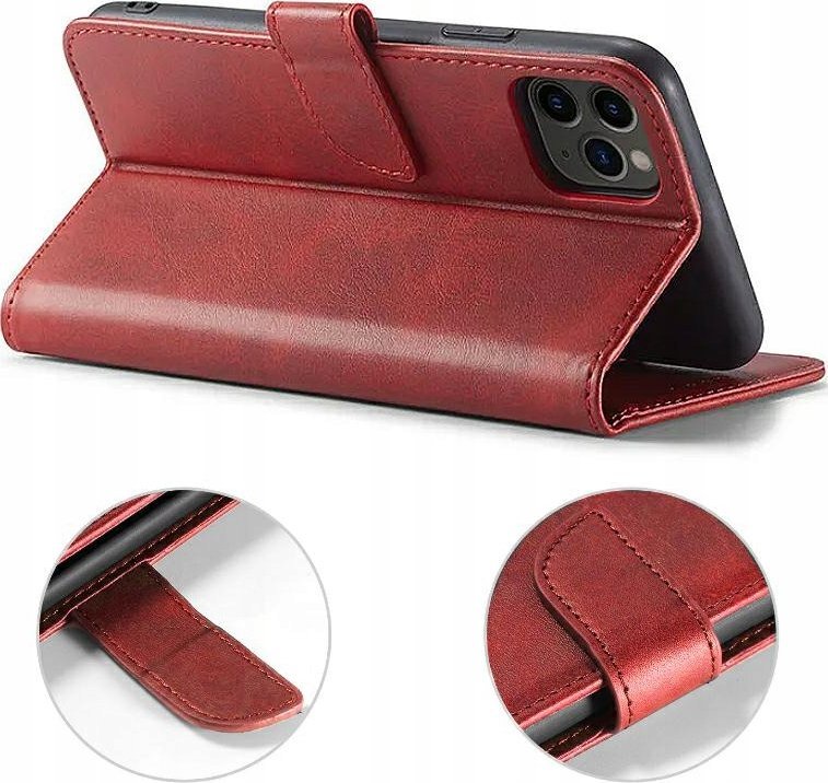 Калфa портфел MARV за Oppo A79 5G, тип bookcase, црвен