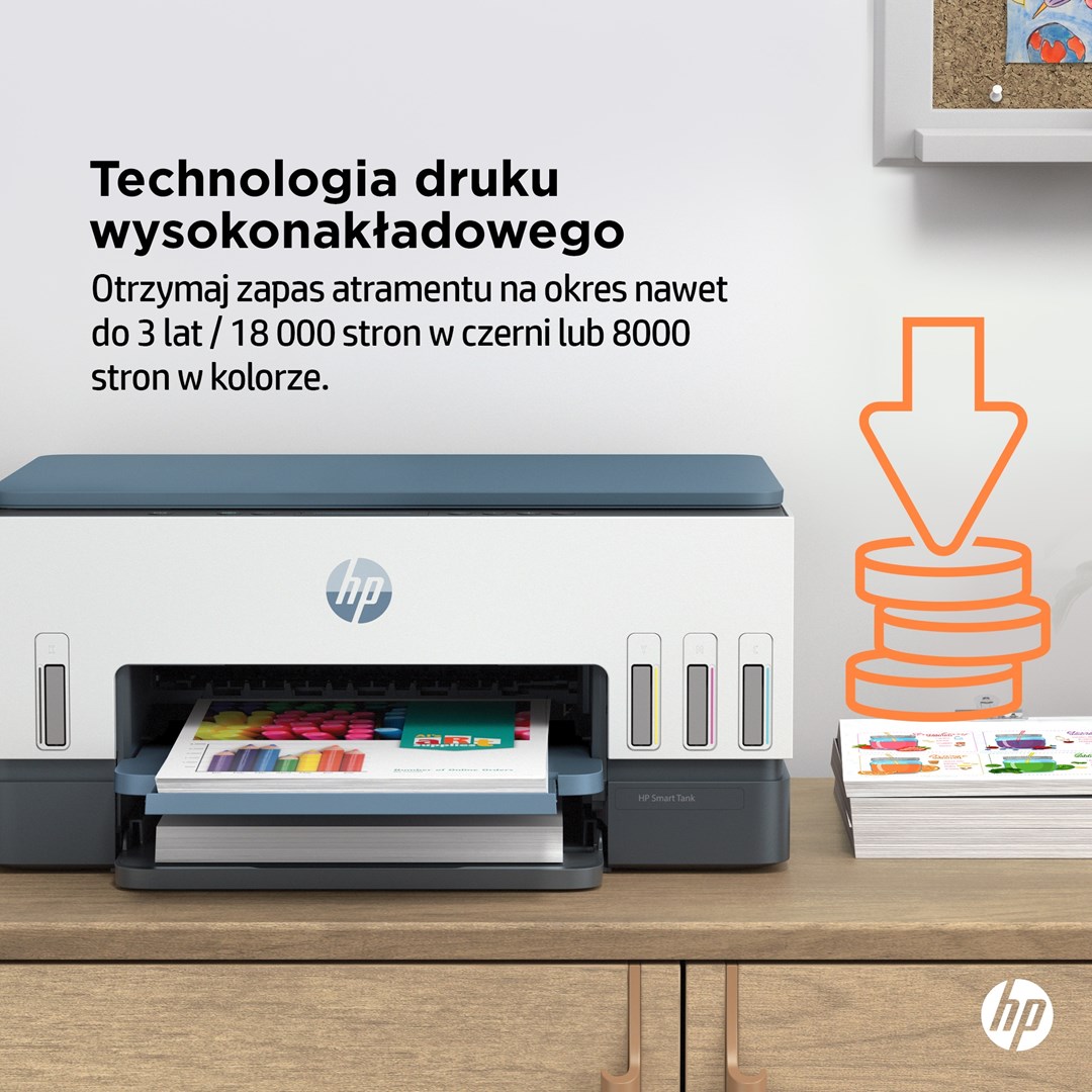 Printer multifunksional HP Smart Tank 675, Inkjet termal, i kaltër