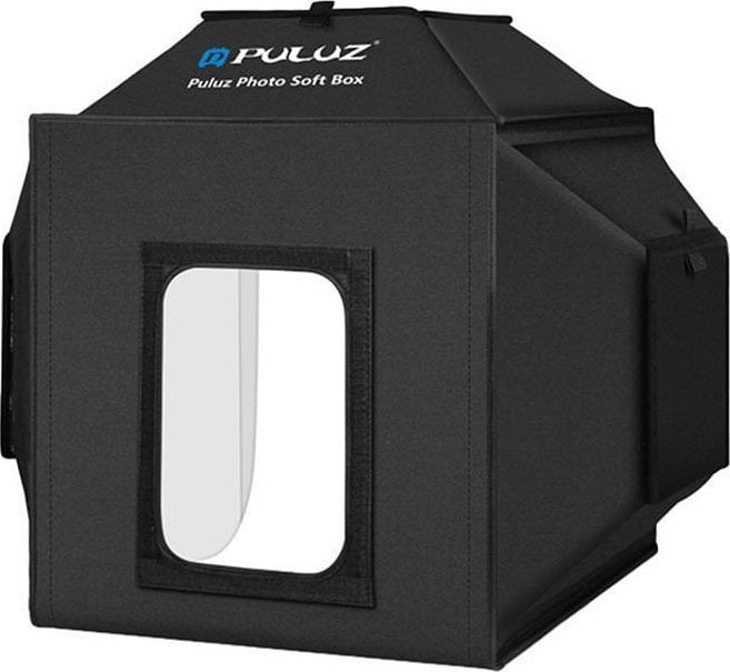 Studio fotografike Puluz PU5042EU, kuti drite 40cm, LED 24W 5500K, e bardhë