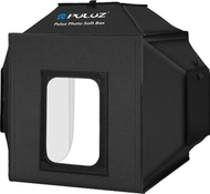 Studio fotografike Puluz PU5042EU, kuti drite 40cm, LED 24W 5500K, e bardhë