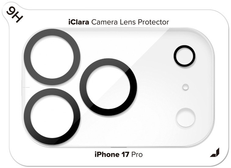 Mbrojtës kamere JCPal iClara, për iPhone 17 Pro Max, transparent