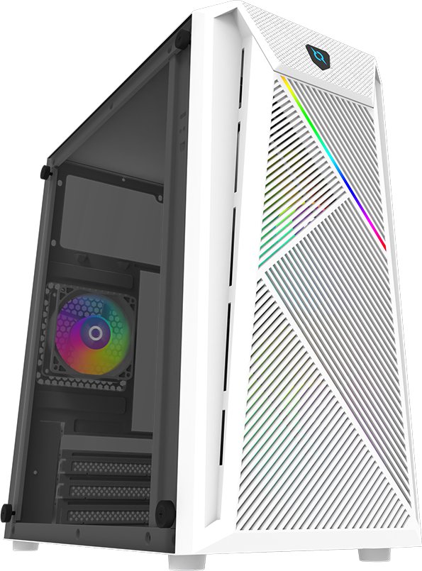 Kuti kompjuterike Aqirys BellatrixPRO MiniTower, akrilik, RGB, e bardhë
