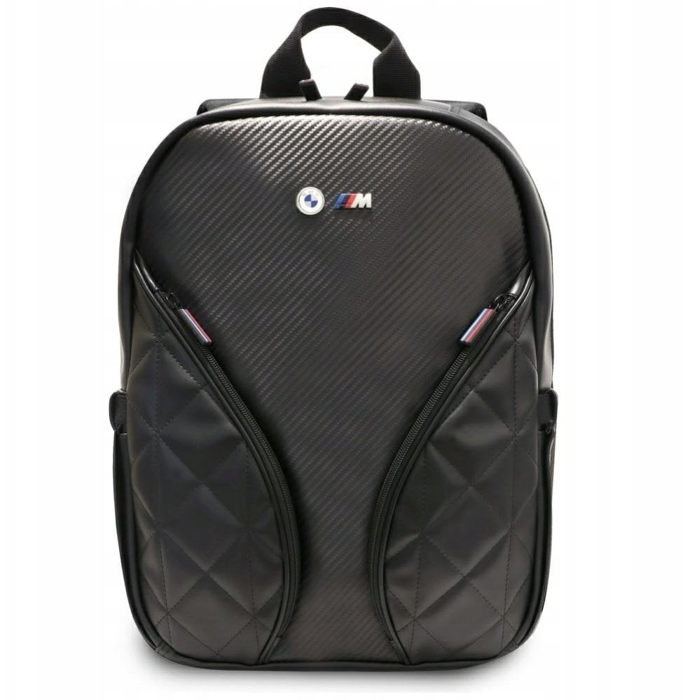 Çantë shpine BMW M Carbon Pockets, për laptop 16", lëkurë PU, e zezë