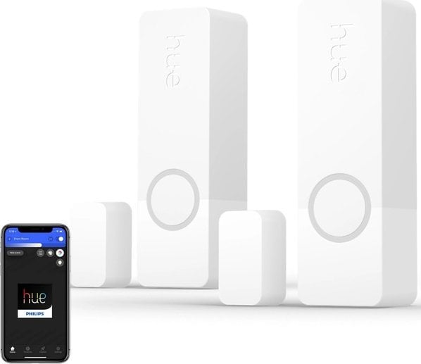Senzor kontakti Philips Hue Secure, set 2 copë, i bardhë