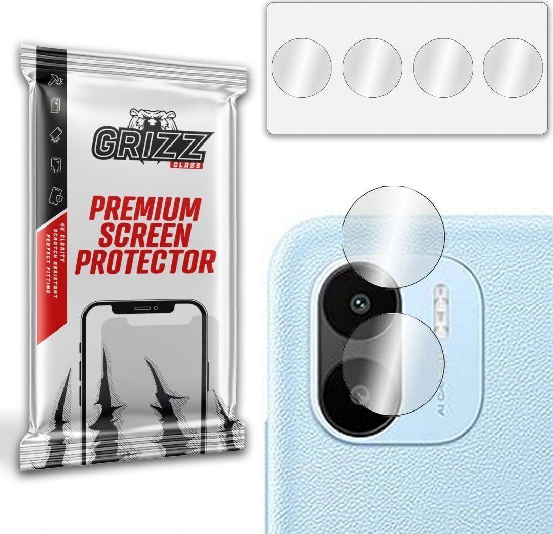Mbrojtëse xhami për kamerë GrizzGlass për Xiaomi Redmi A1, 2 copë, transparente