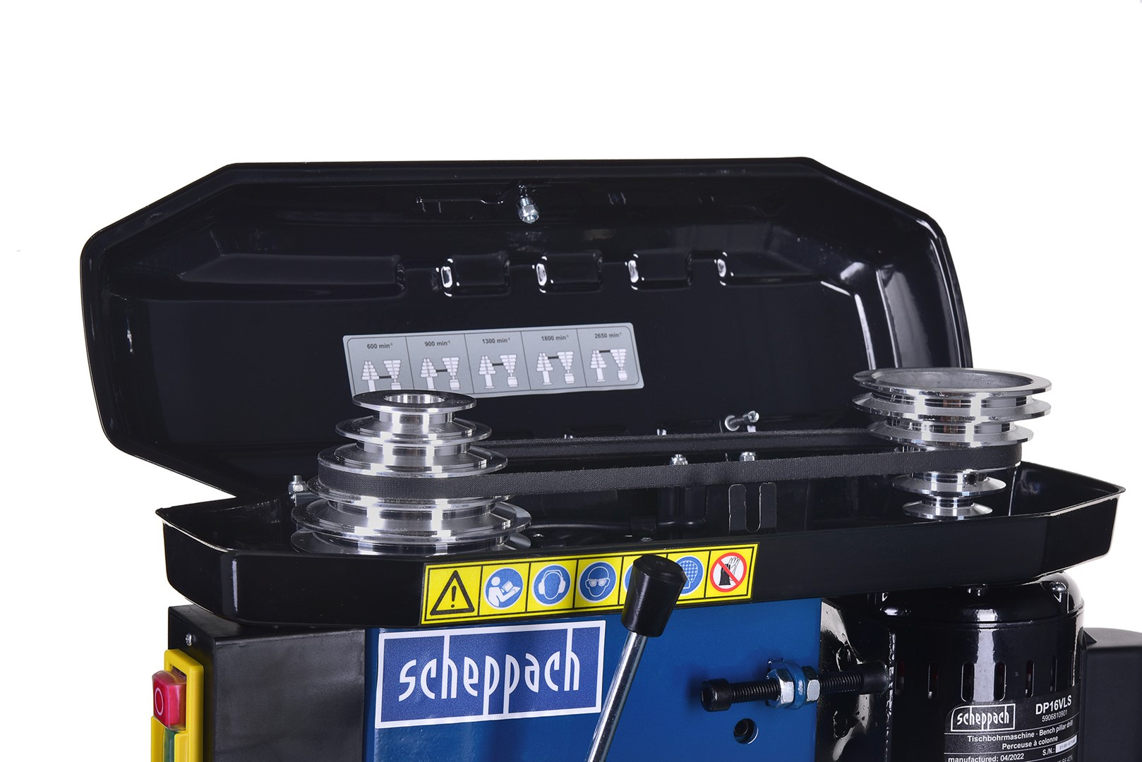 Makinë shpimi stacionare Scheppach DP16VLS, 500W, 5 shpejtësi, me lazer