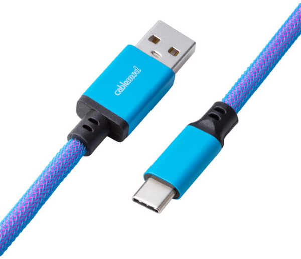 Kabel CableMod Classic, USB-C / USB-A, 1,5 m, Galaxy сина боја