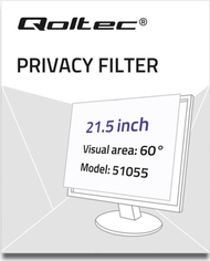 Filtër privatësie Qoltec RODO, 21.5", 16:9