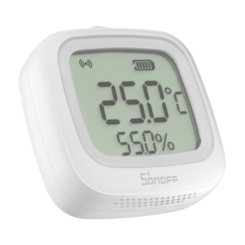 Sensor temperature dhe lagështie Sonoff SNZB-02WD, Zigbee, IP65, i bardhë 2