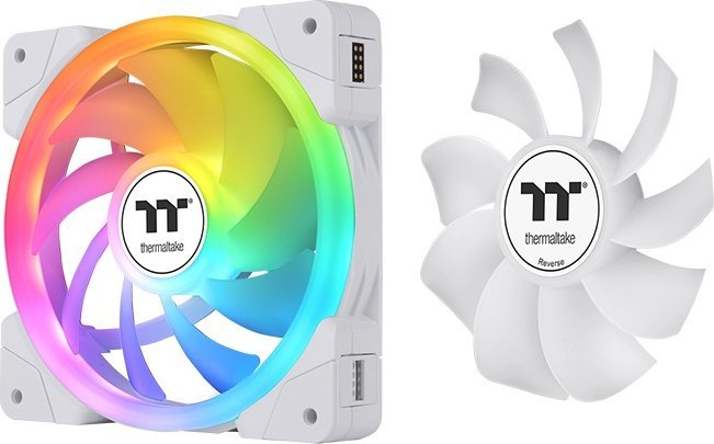Ventilator kase Thermaltake SWAFAN EX14 ARGB, 14 cm, i bardhë