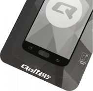 Xham mbrojtës Qoltec 51580 për Mi Max 2, xham i temperuar 9H, transparent me kornizë të zezë
