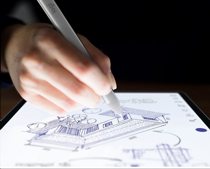 Laps dixhital Logitech Crayon, i argjendtë