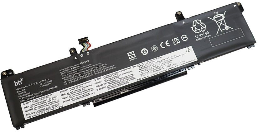 Bateri laptopi BTI 5B11H56401, 3 cell Li ion, 11.61V, për Lenovo ThinkPad P14s Gen 5 P16s Gen 3