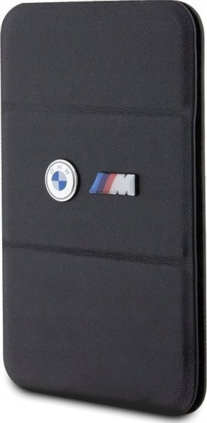 Portofol me MagSafe BMW Wallet Card Slot Stand Case BMWCSMMPGK M Edition, mbajtës kartelash, me stand, i zi
