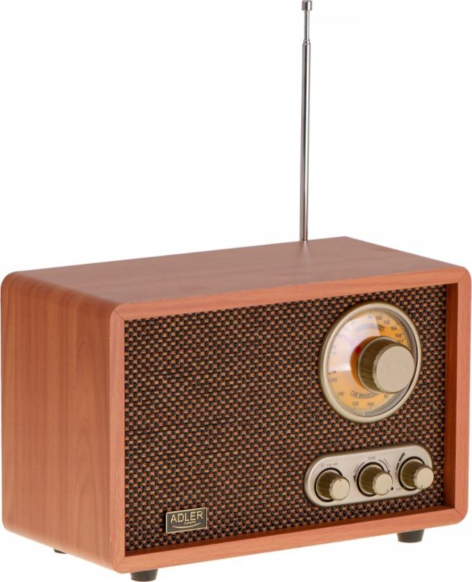 Radio retro Adler AD 1171, Bluetooth, kontroll toni, kafe