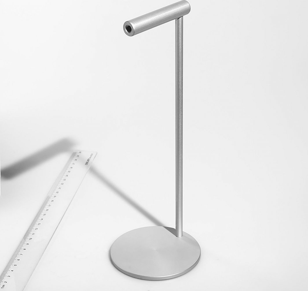 Mbajtëse për kufje Mozos, alumini, e argjendtë