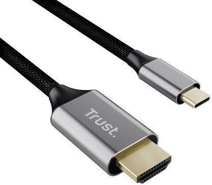 Kabllo video Trust CALYX, USB C në HDMI, 2m, 4K, i zi