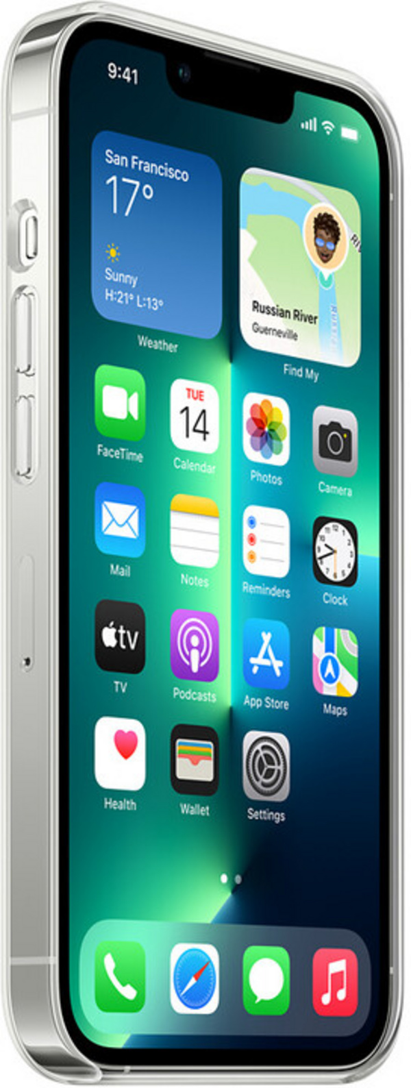 Mbrojtëse Apple me MagSafe për iPhone 13 Pro, transparente
