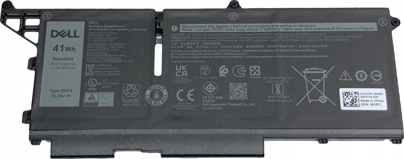 Bateri laptopi DELL 51R71, 3 Cell, 41Wh, e zezë