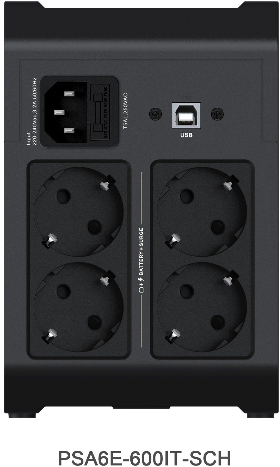 UPS Vertiv Power UPS 200 Essential, 600VA 315W, line interactive, 4x Schuko, i zi