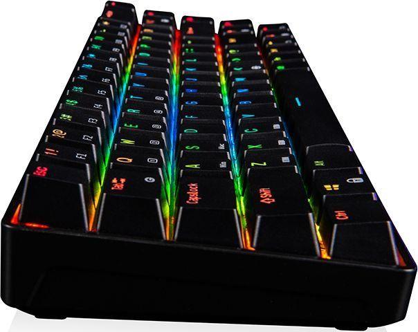 Tastierë Modecom Volcano Lanparty RGB BT, US, e zezë