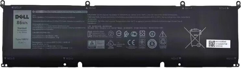 Bateri laptopi Origin Storage Dell Precision, 6 qeliza, 86Wh, e zezë