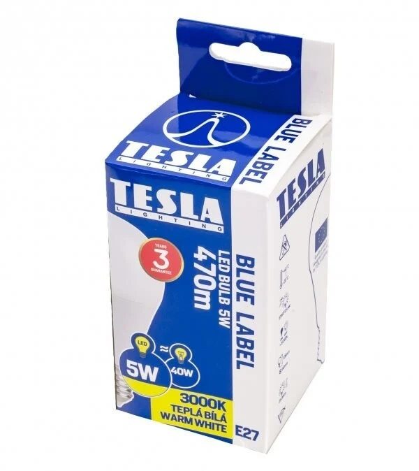 Poç Tesla LED BULB, E27, 5W, 3000K, i bardhë i ngrohtë