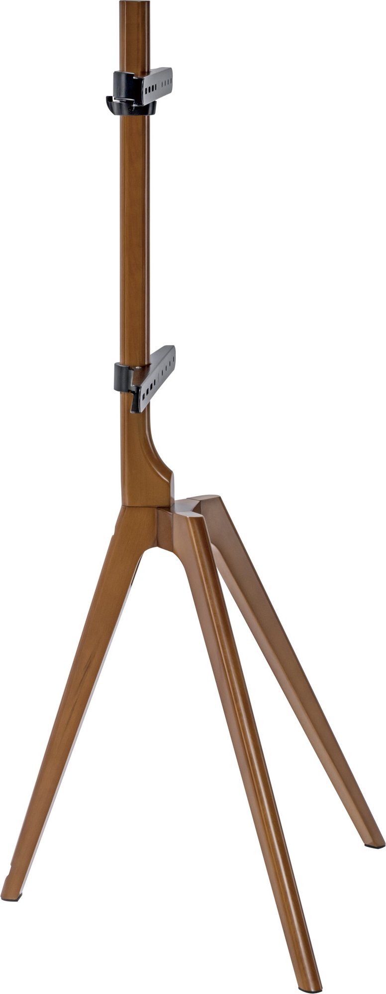 Qendrim dyshemeje për TV InLine Woodstand, tripod, 45-65", dru arre, kafe